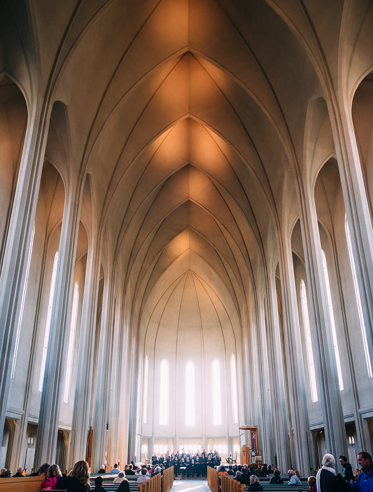 Katedra, Reykjavik, Islandia, Kościół, Architektura, punkt orientacyjny, Hallgrímskirkja