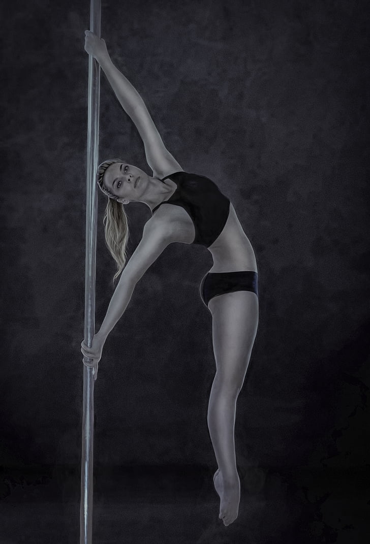 girl, pylon, polidens, pole, dance, woman, gymnastics