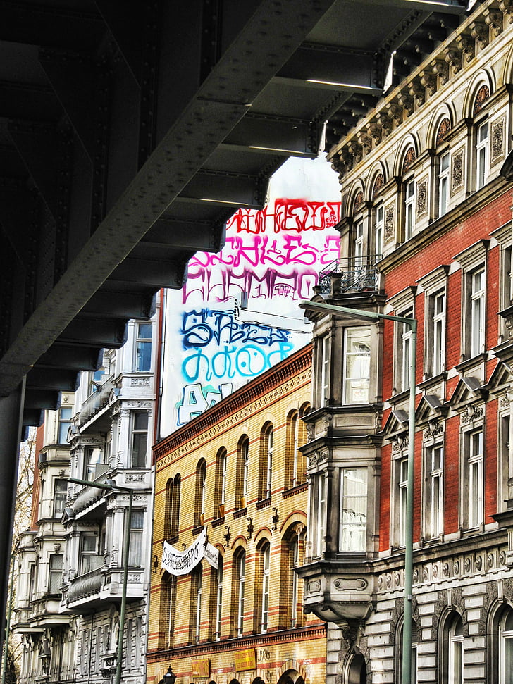 s bahn, hjem, City, Berlin, Kreuzberg, gleise, Panorama