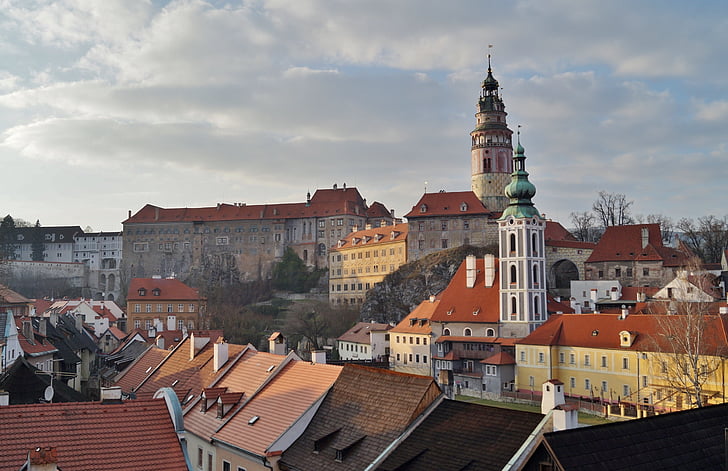 Checa krumlov, República Tcheca, UNESCO, Monumento, história, Castelo, Igreja