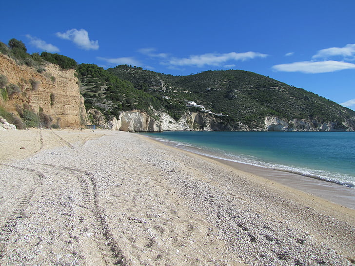 Itálie, Mattinatella, pláž, Puglia
