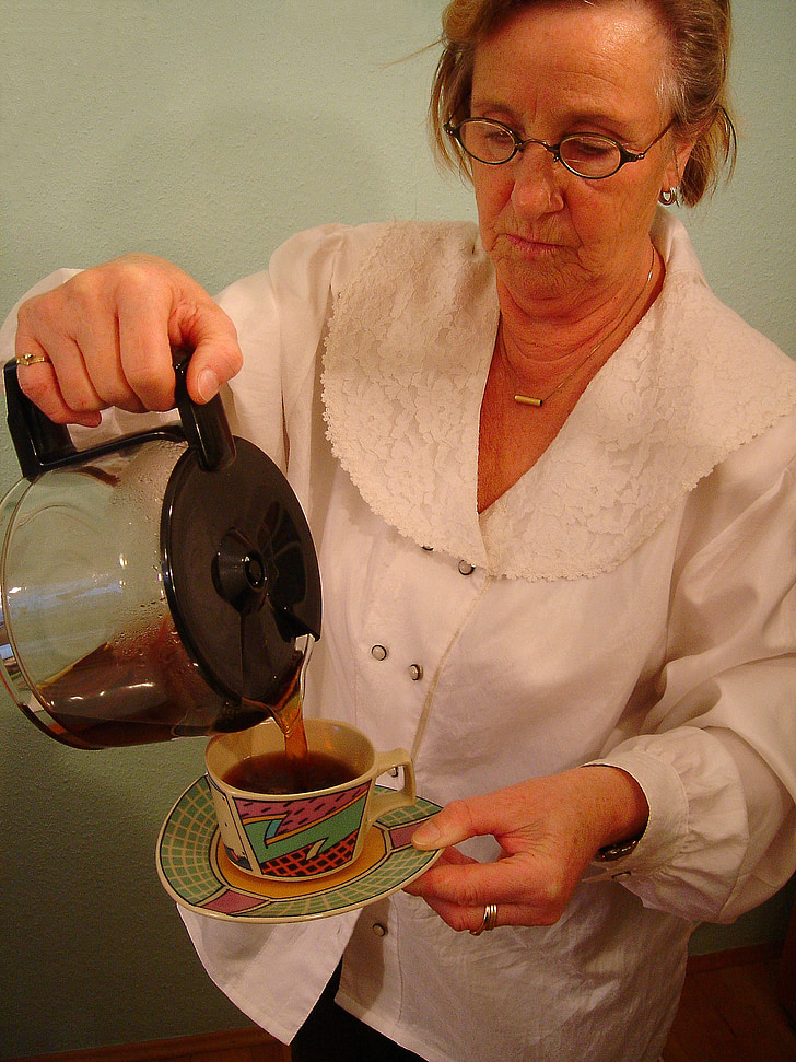пити каву, чашки кави, Кубок, Кава, користь від, напої, жінка