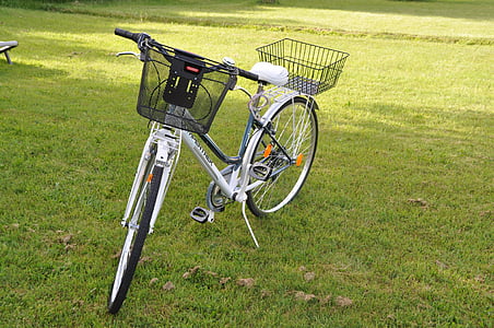 cesta de la bicicleta, bicicleta, Blanco, bicicleta de mujer, bicicleta de Dama