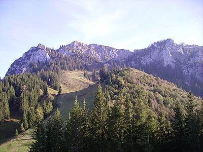 алпийски, Allgäu, tegelberg, срещата води, природата, höhenweg, планини