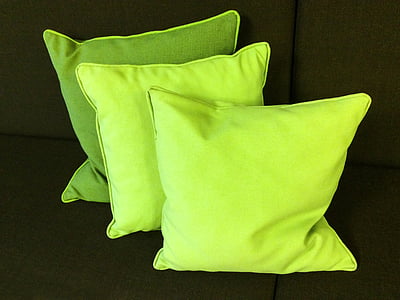 travesseiro, Deco, verde, decoração, suave, aconchegar, design de interiores