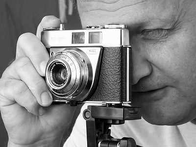 fotograf, kamery, stary, obiektyw, kamery, fotografii, retro