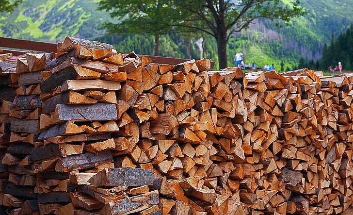 kayu, bahan bakar, kayu bakar, log, kayu log, Beech log, alam