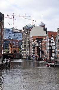 Hamburg, Miasto, wody, Hamburg symphony, Stare i nowe, Opera, Orkiestra