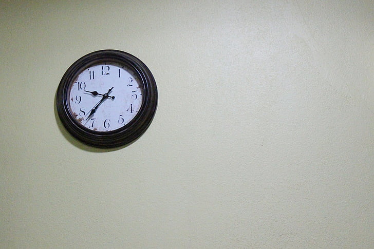 watch, wall, hanging, time