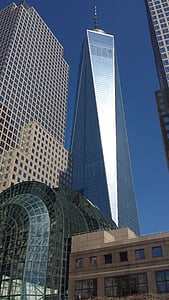 纽约, 世贸中心, 障碍, 摩天大楼, 国际大都会, 1wtc, 纽约州