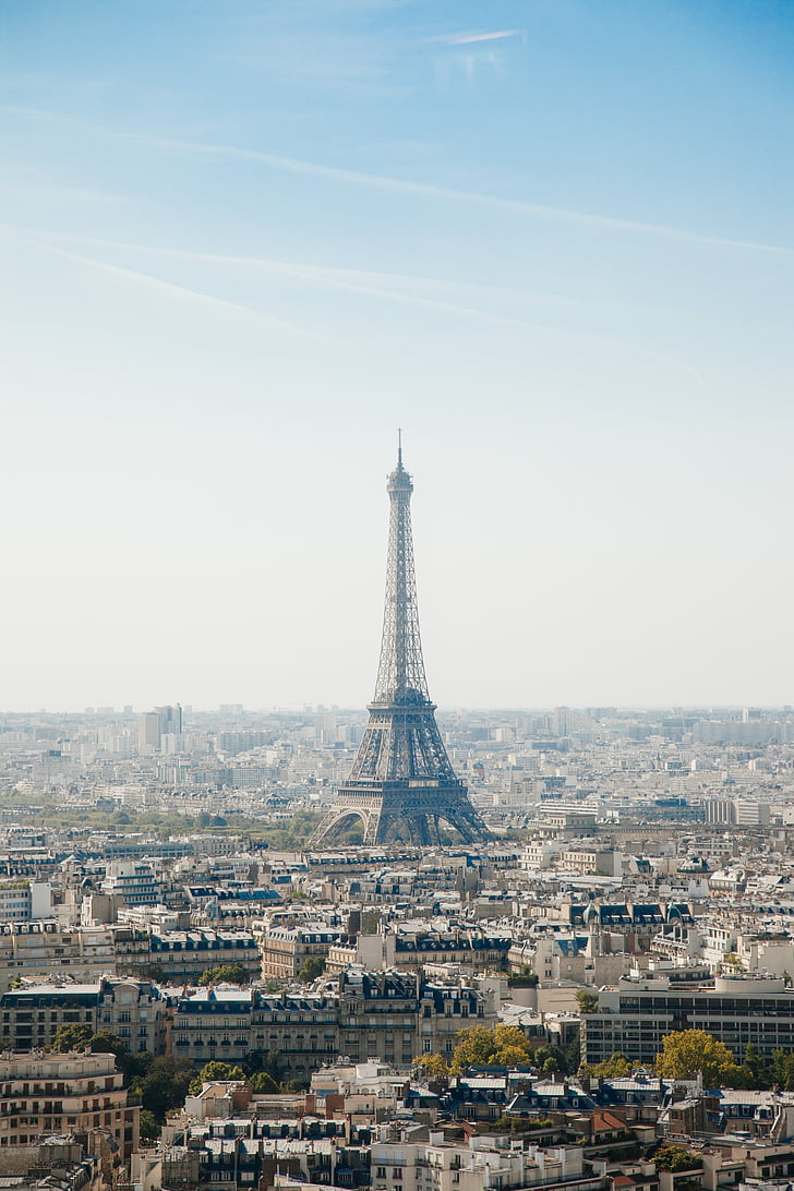 Eiffel, Torre, París, França, ciutat, paisatge urbà, arquitectura