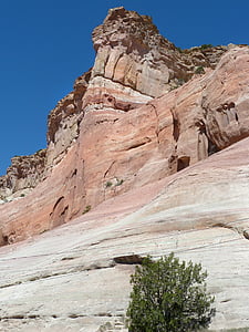 планински, червен, скали, ерозия, пейзаж, Ню Мексико, САЩ