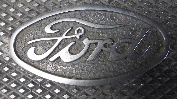 Ford, logotipo, placa, Oldtimer, automoción, Automático, vehículo