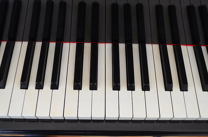 klaver, tastatur, musik, instrument, nøgler, klaverinstrument, musikinstrument