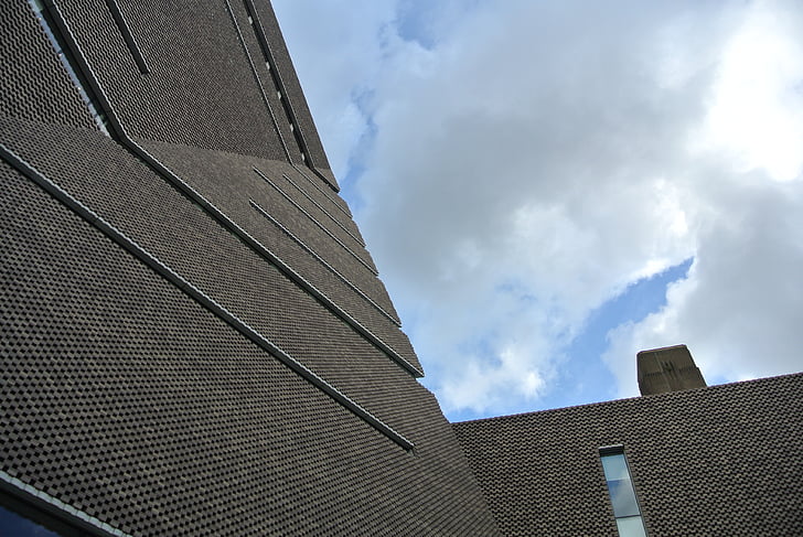 Tate, kaasaegne, tellistest, Windows, fassaad, müüritise, Landmark