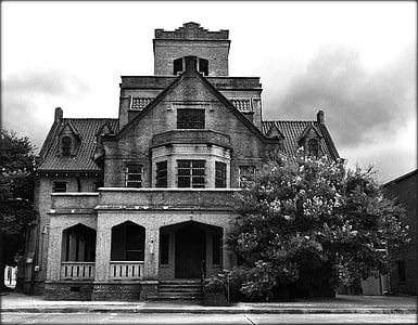 nhà tù, DeRidder, Louisiana, màu đen, trắng, kiến trúc Gothic, xây dựng