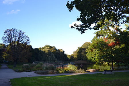 Borbeck, Castle park, Pohjoisen Nordrhein-Westfalenissa, Luonto, kasvi, maisema, näkymä