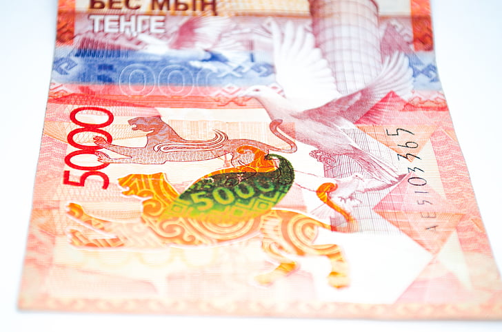 peníze, Měna, Kazachstán, bankovka, hotovost, bankovnictví, investice