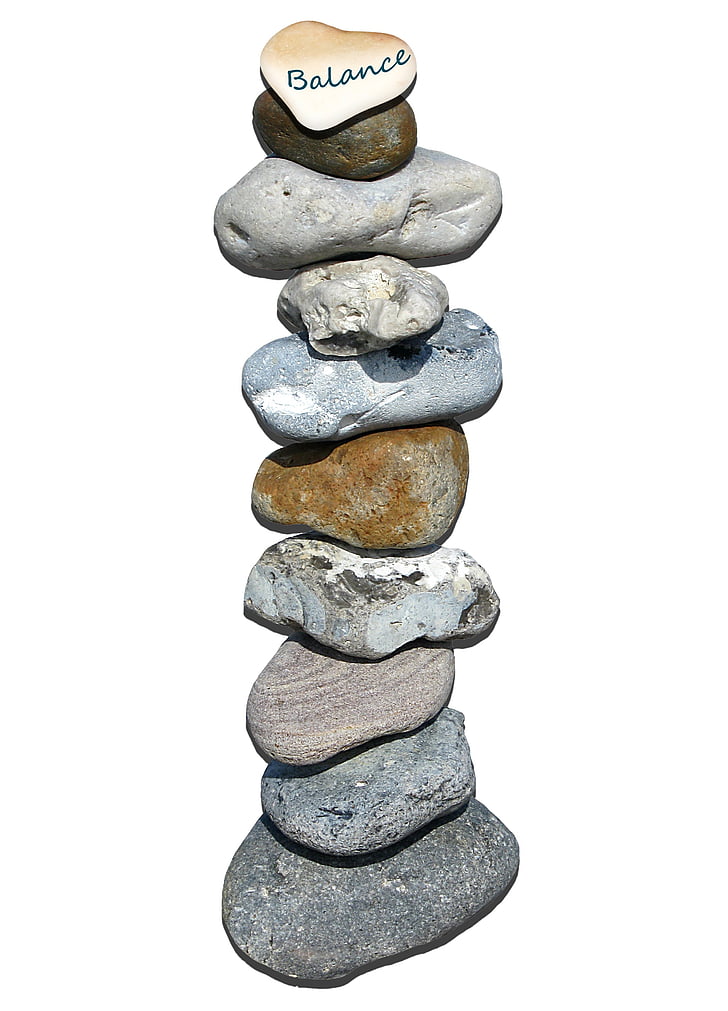 akmenys, bokštas, sluoksniais, balansas, akmens bokštas, sėkmės, geros kloties audra