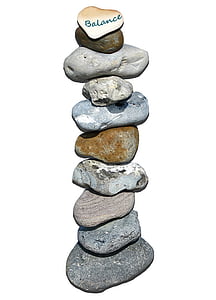 pedras, Torre, em camadas, equilíbrio, Torre de pedra, sorte, tempestade de boa sorte