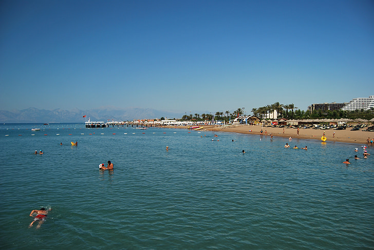 Antalya, spiaggia, Belek, Hotel, Mediterraneo, Resort, Riviera
