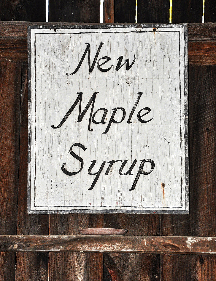 Maple siroop, esdoorn, Vintage teken, teken, rustiek, land, Vermont