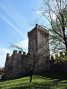 Torre, bức tường, màu xanh lá cây, cây, bầu trời, Thiên nhiên, pháo đài