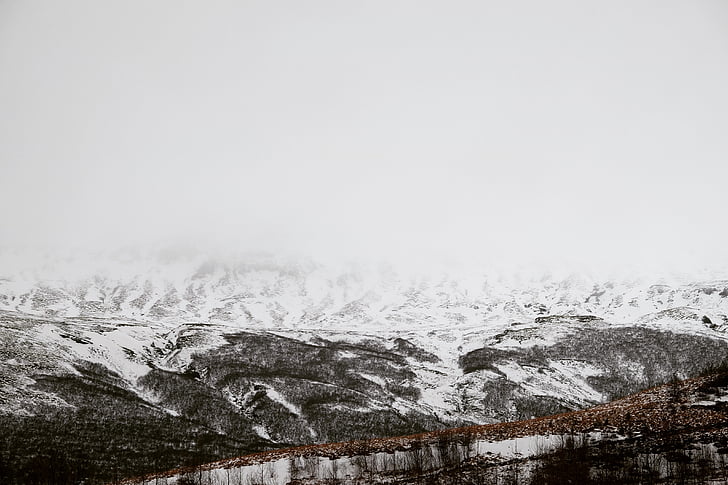 paisaje, Fotografía, durante el día, montaña, nieve, invierno, corriente