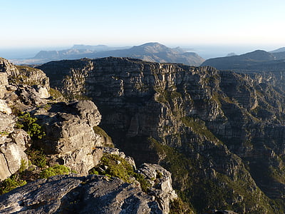 Etelä-Afrikka, Kapkaupunki, Pöytävuori, Cape, Outlook, Rock, kivinen