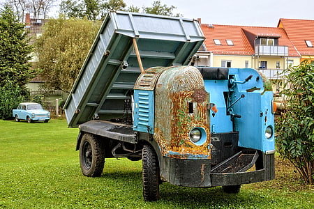 industrial vehicle, tipper, old, historically, oldtimer, land Vehicle, machinery