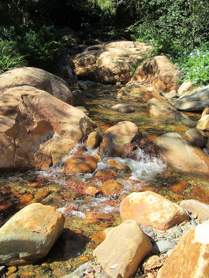 stream, water, rocks, spring, creek, nature, stone