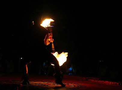 fire dancer, silhouette, entertainer, dangerous, baton, twirl
