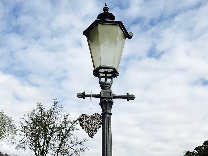 Street lampe, lampe, lys, lykt