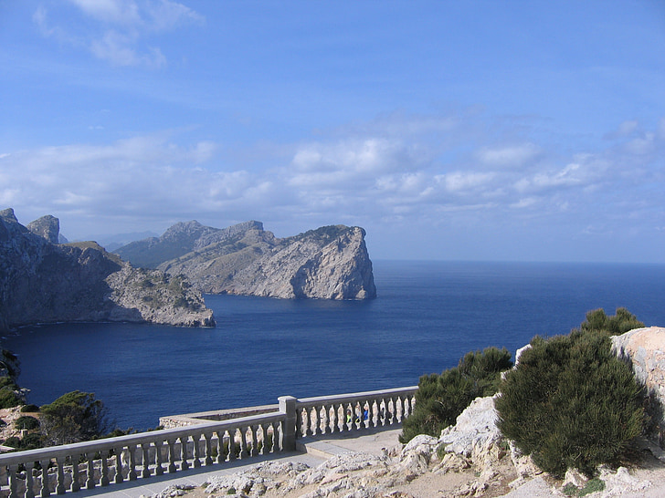 Cap formentor, Mallorca, Balear Adaları, Deniz, kıyı şeridi, doğa, Yaz