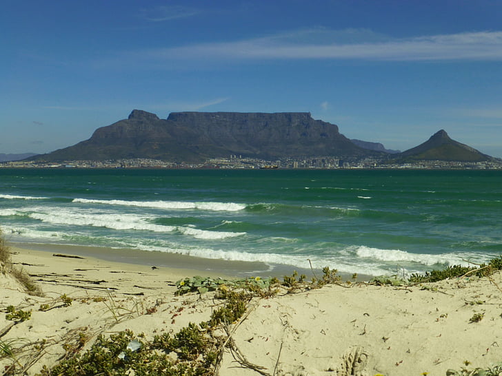 Cape town, Afrika, tabel mountain, Sydafrika, havet, Sky, Ocean
