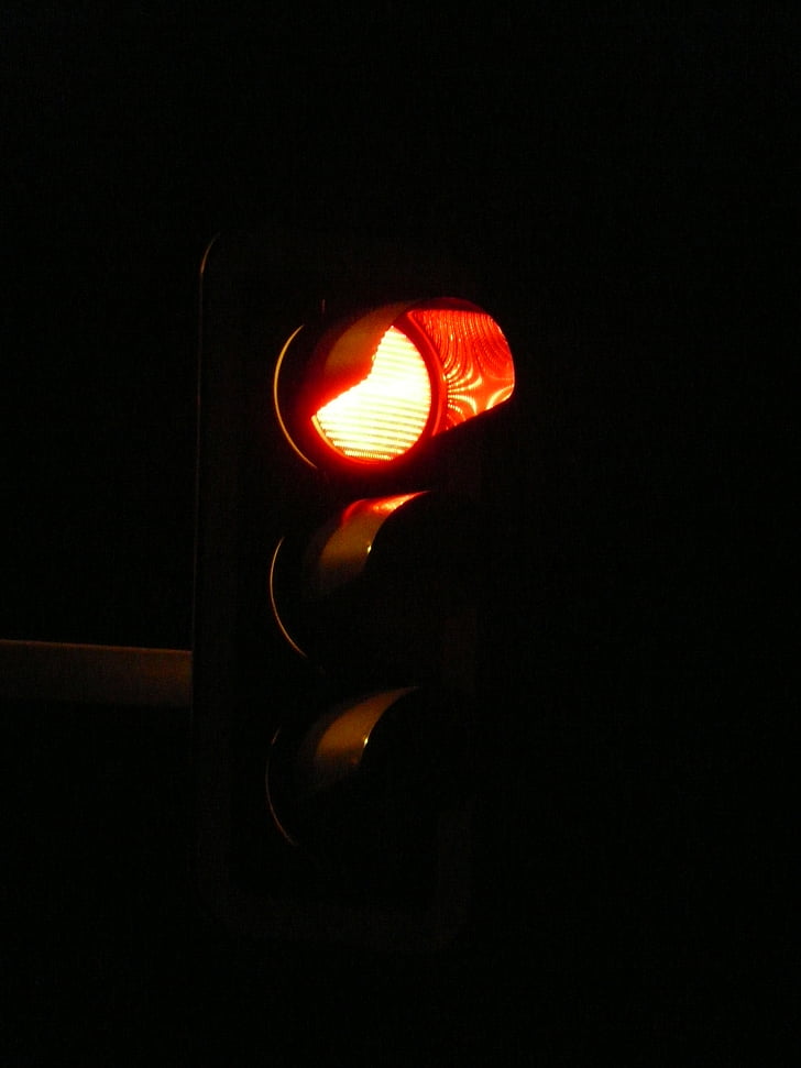 φώτα τροχαίας, κόκκινο, σήμα κυκλοφορίας, δρόμος, φωτεινό σήμα, φως, εξοπλισμός φωτισμού