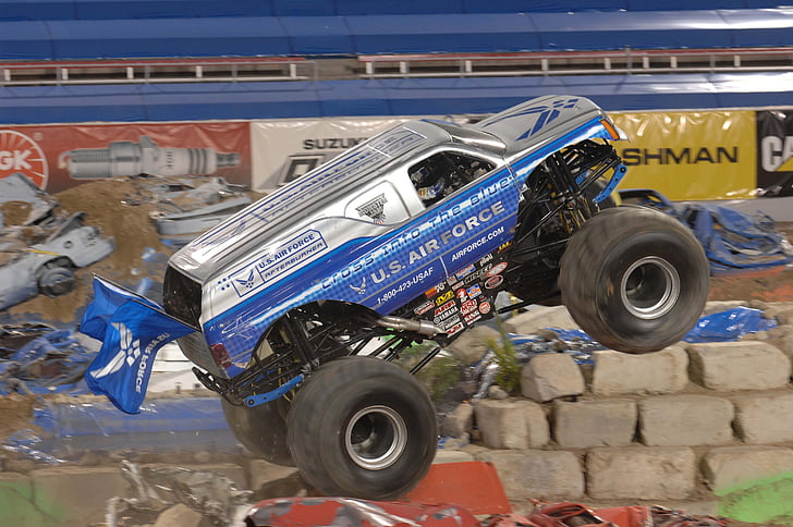 monster truck, Jam, Rally, Stadion aréna, výstava, vozidlo, pneumatiky