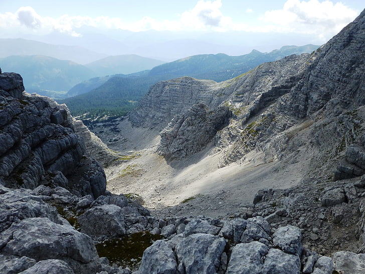 panorama, Alpine, paisaje, naturaleza, Ver, Austria, montañas