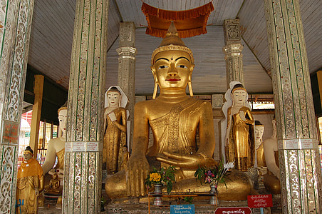 Buddha, schwedaggon, Birmania