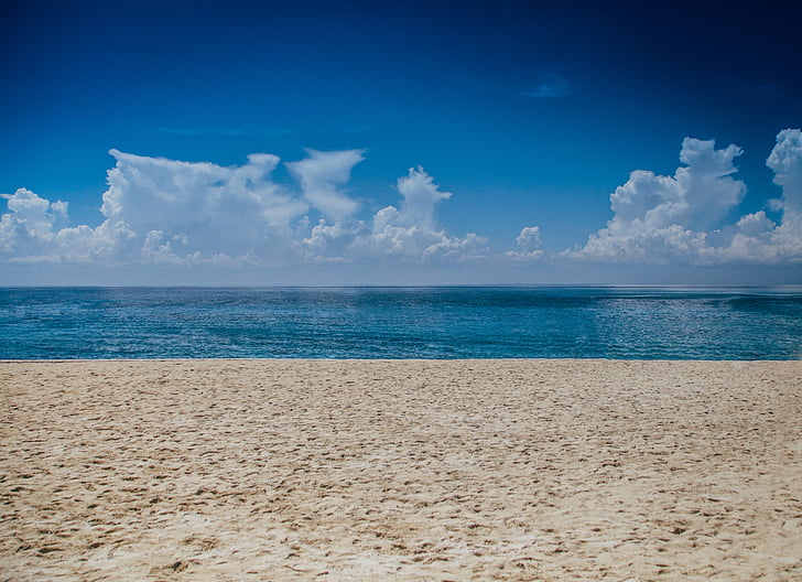 praia, Horizon, natureza, oceano, areia, cênica, mar
