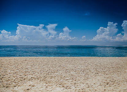 beach, horizon, nature, ocean, sand, scenic, sea