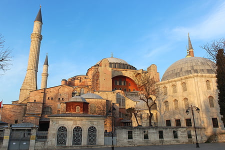 Istanbul, Turkiet, heliga sophie, kyrkan, Hagia sophia, moskén, monumentet