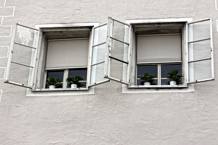 หน้าต่าง, เก่า, หน้าต่างบานเก่า, หน้าอาคาร, ในอดีต, ความคิดถึง, เมืองเก่า