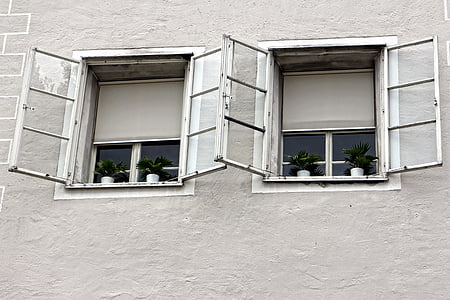 pencere, eski, Eski pencere, Cephe, tarihsel olarak, nostaljik, eski şehir