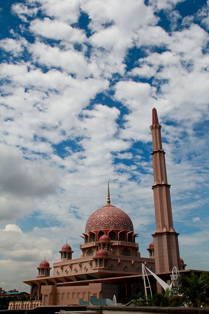 religija, mečetė, šviesos, dangus, Malaizija, Islamas, minaretas