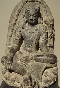 Buda, Figura, Figura de pedra, ioga, meditação, em silêncio, atenção