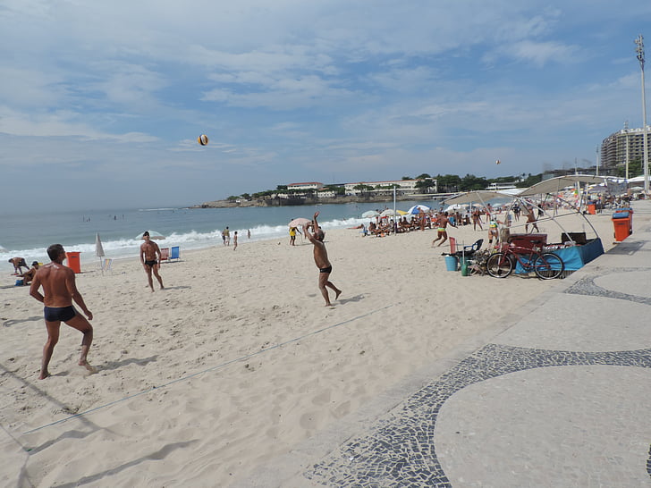 Copacabana, Bir Rio de janeiro tatil, Brezilya, plaj