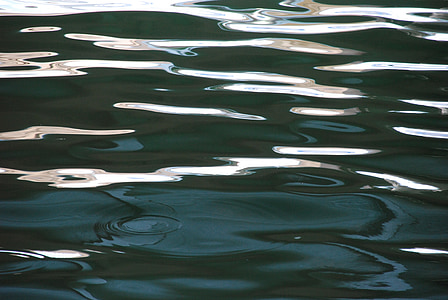 l'aigua, reflectint, reflexió, Reflexions, Portuària, superfície d'aigua, Mar
