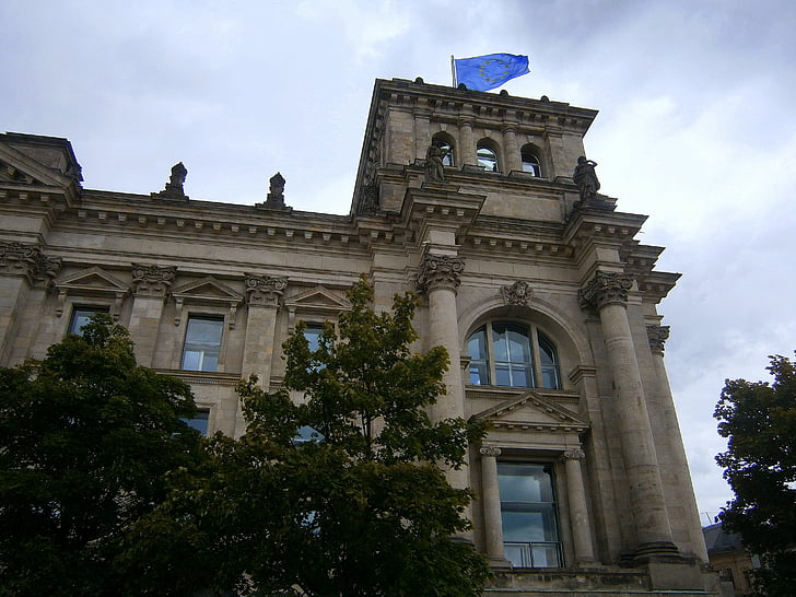 maja fassaad, Berliin, Riigipäevahoone, Landmark, arhitektuur, Saksamaa, valitsus