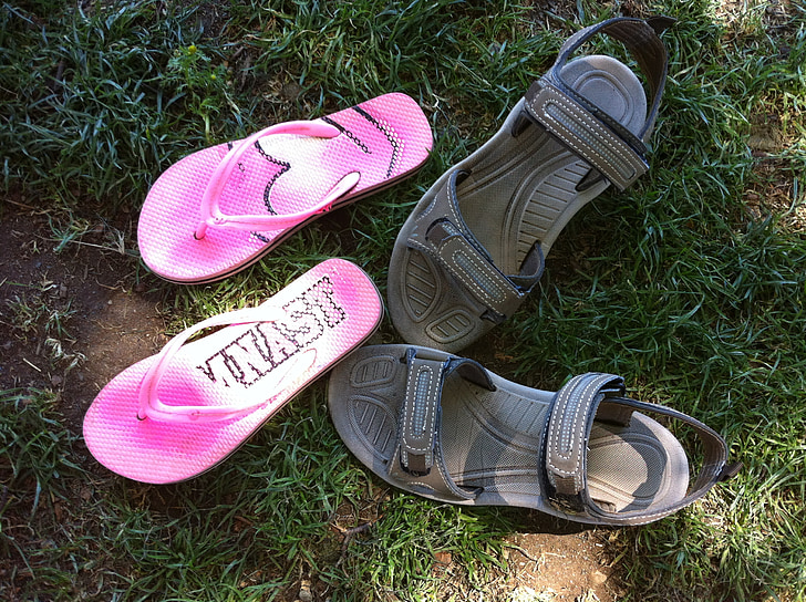 sandals, flip flops, shoes, summer, male, female